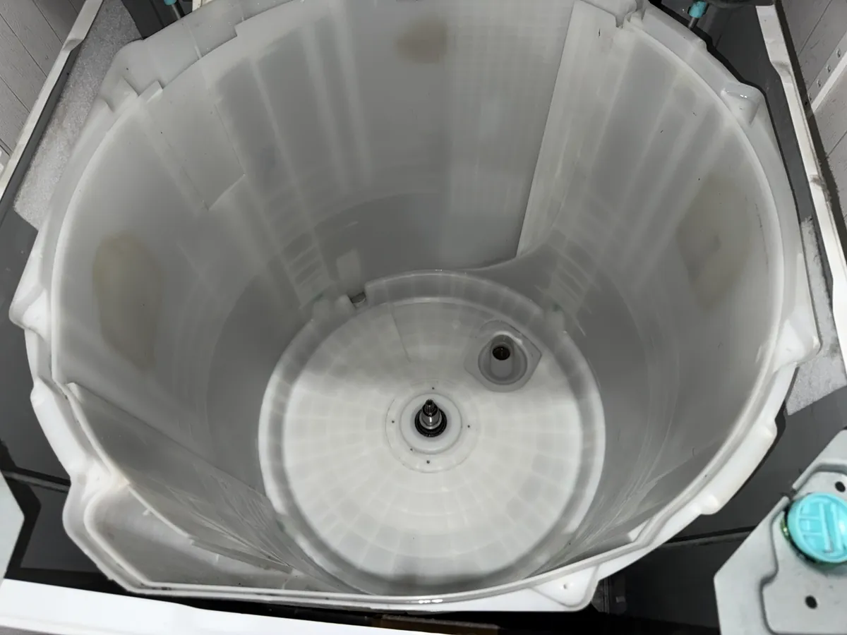 縦型洗濯機の作業後
